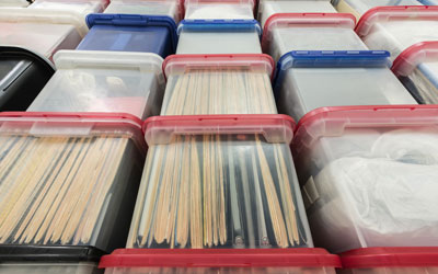 Plastic bins help prevent pests in garages in Albuquerque NM - Pest Defense Solutions