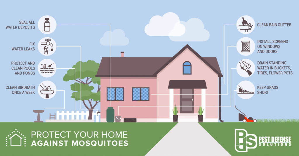 Mosquito Prevention Infographic in Albuquerque NM - Pest Defense Solutions